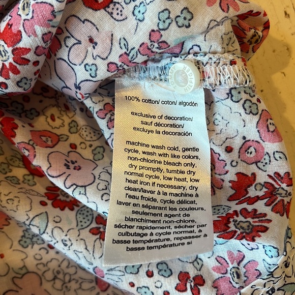 Tommy Hilfiger button down short sleeve floral blouse - Picture 4 of 7